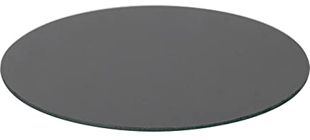 Harbour Housewares Round Glass Chopping Board - 30cm - Black | Tempered Heat-Resistant Home Kitchen Worktop Saver Hob Cooker Stove Top Surface Protector Cover Cutting Boards