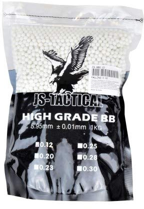 JS-TACTICAL Busta 1KG Pallini Softair 0,20G Bianchi JS-BB0.20