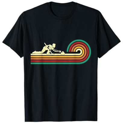 Curling T-Shirt by Curling T Shirts for men and women & Curler Gifts - Unisex-Adults - Black, Multicolour - Size S