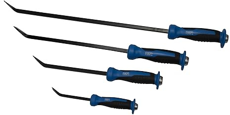 RepTools Stemmhebel Set KFZ Hebeleisen Montierhebel Montiereisen | Metallschlagköpfe, Kunststoffgriffe mit Schutzkappen, durchgehende Klinge