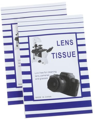 BEBEMOKO Microscope and Camera Lens Cleaning Paper 100 Sheets Dust-Free Wipes 10 × 15 Cm Paper Tissue for Optical Instruments and Electronic Displays
