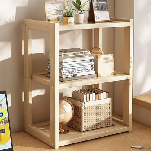 Schreibtisch-Bücherregal aus Holz für Büro und Küche, 31 cm Länge