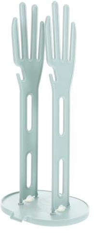 SOLUSTRE Stendibiancheria per guanti da cucina, porta guanti da cucina, supporto per asciugare i guanti, portaoggetti in plastica, blu
