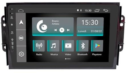JF Sound - Radio de Voiture Android JF-039D3-X7C Compatible avec DR DR 3.0 Depuis 2018 | CarPlay & Android Auto | GPS | Dab+ |9 Pouces HD | Fabriqué en Italie
