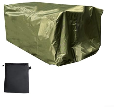 Outdoor Garden Cart Cover Waterproof Trolley Protection Cover 210D Oxford Fabric with Storage Bag 97x61x56cm(Army Green)
