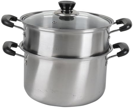 Zerodeko Olla De Acero Inoxidable Para Estofado De Olla Tapa Vaporera De Alimentos Para Cocinar Al Vapor Canasta De Vapor Para Cacerolas De Cocina