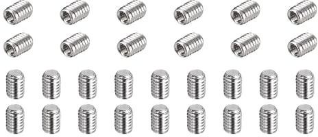sourcing map Lot de 80 vis sans tête M3-0,5 x 4 mm en acier inoxydable 304 à tête hexagonale pour salle de bain, réparation de meubles, projet de bricolage