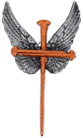 Ciieeo Metall Wandkreuz Mit Flügel Dekoratives Altarkreuz Kirchenkreuz-Dekoration Kruzifix-kreuzsymbol Rustikale Wanddekoration Für Zuhause Oder Büro