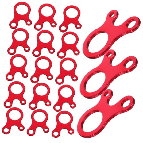 SUPVOX 18 Pollici Regolatori Tiranti in di Rosso Tenditore Corde Antivento per Tende e Attrezzatura Outdoor Bloccacorde Resistente per e Arrampicata