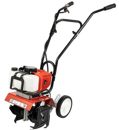 WFIETN - Motoculteur 52 cc, motoculteur à essence 2 temps 1,9 kW, vitesse 6500-7000 tr/min, mini cultivateur, motobineuse pour fermes, parcs, jardins, monocylindre, refroidi par air