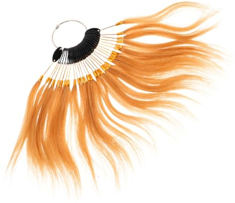 Alipis Testproben für Natürliches Haar Echthaar Farbring Farbkarte zum Testen von Haarfarbe Geeignet für Kreatives Styling und Hairstyling Design
