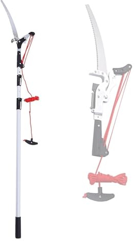 Pole Pruning Saw, Telescopic Tree Pruner, Gardening Branch Saw Loppers Cutter Trimmer Tools for Trimming Branches and Leaves(5m/16.4ft)