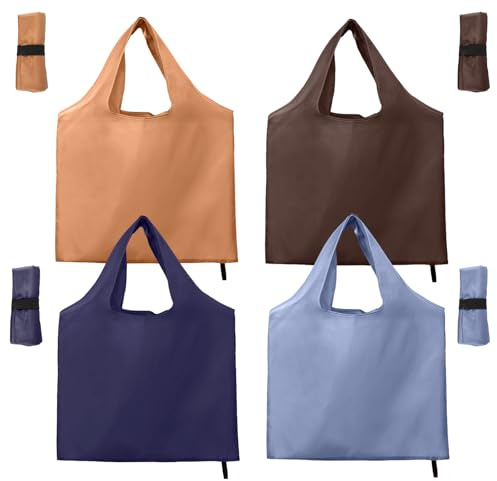 Juego de 4 Bolsas de Compra Plegables, 56 x 69cm