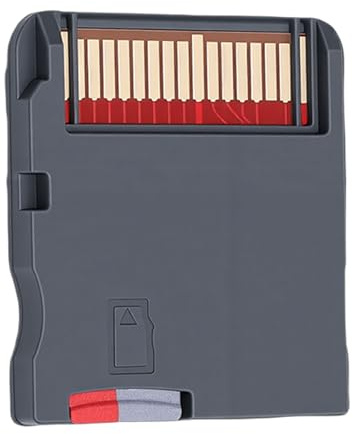 LICAEVEY Spelkort med 7800 Inbyggda Spel, Passar för NDS 3DS 2DS NDSL, Retro Samlingskassett med Stöd för GBA GBC GB FC MD, Plug and Play