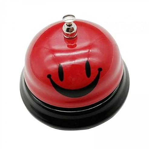 KCHFEVQ 6 Piezas Timbre de Servicio Timbre Manual de Llamada Timbre de Mostrador Campana de Mesa de Metal con Sonido Y Diseño Fácil de, 3 Piezas