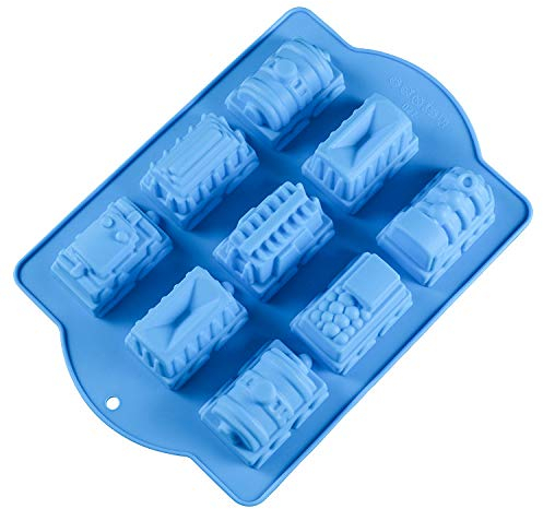 Antihafteigenschaft Silikon Cartoon Zug Silikonform für Kuchen Herstellen - Silikon Backform und Brotbackform für Pudding/Gebäck/Seife/Muffin Kreationen #2