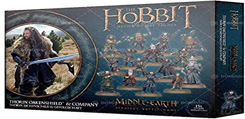Games Workshop Warhammer Le Hobbit - Thorin Oakenshield et Compagnie 60-27 Noir