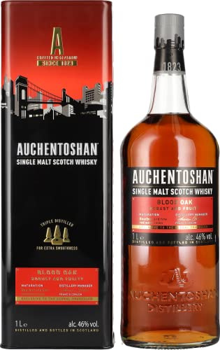 Auchentoshan BLOOD OAK Single Malt Scotch Whisky 46% Vol. 1l in Tinbox