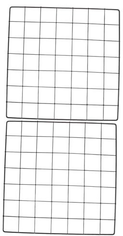 Cabilock 2pcs Iron Photo Wall Grid Panels Wire Mesh Display Board for Office and Dormitory Use for Picture Frames and Creative Wall Decoration