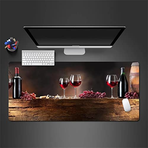 Tapis de Souris Gaming XXL 1000x500x3mm Grand Tapis de Souris Gamer avec Surface Imperméable,Base Antidérapante en Caoutchouc,Tapis de Souris Extra Large pour Les Bureaux,PC Vin