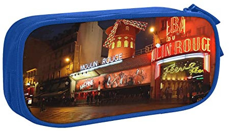 Moulin Rouge Federmäppchen für Mädchen und Jungen, großes Federmäppchen für Schule, Schreibwaren, Organizer, Kosmetiktasche für Damen, farbe, 5.0cm*10.5cm*20.5cm, federmäppchen