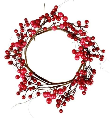Beerenkranz Ø35cm rot künstlich Beeren Türkranz Weihnachtskranz