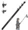 NEEWER Boom Pole con Cuscino d'Aria da 240cm, Asta Telescopica Portatile Pieghevole a 4 sezioni con Attacco da 1/4 3/8 5/8, Interfaccia a 3 Vie per Luce LED Softbox Speedlite Mic, Max 2kg, MS-240AC