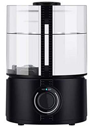 Humidificador silencioso 5L inteligente adecuado para dormitorio y habitación grande Difusor de aceite esencial Control remoto de aire Apagado automático (modelo mecánico negro)