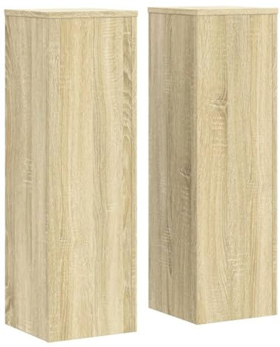 vidaXL Pflanzenständer 2 Stk. Sonoma-Eiche 25x25x80 cm Holzwerkstoff