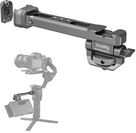 SMALLRIG HawkLock Schnellspanner, verstellbare Kamera-Monitorhalterung, NATO-Schiene und Blitzschuh, für DJI RS 5/RS 4 Mini/RS 4 Pro/RS 4 / RS 3 Mini/RS 3 Pro/RS 3 / RSC 2 / RS 2– 4637