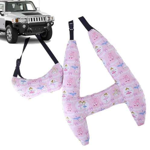 Kopfstütze für Kinderautositze,Kinderkissen mit großem Krümmungsdesign zum Schlafen | Bequemes Kinderkissen, weiches Kinderflugzeugkissen, maschinenwaschbares Auto-Kopfstützenkissen für Auto, Reisen,
