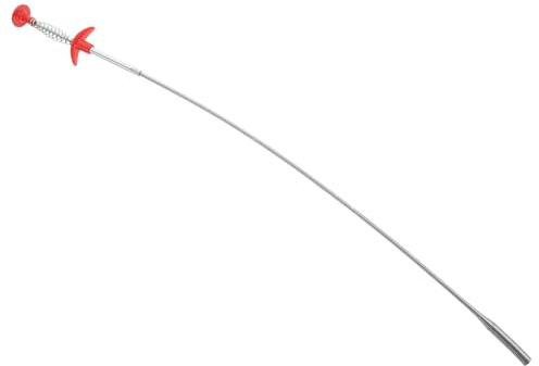 MOLUCKFU Herramienta de Limpieza de Tuberías Flexible de 60 Cm, Garra Atrapapeligros de Acero Inoxidable, Desatascador para Fregadero y Ducha, Uso Doméstico para Eliminar Obstrucciones,
