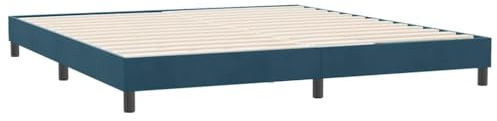 vidaXL Resårsäng utan madrass mörkblå 180x210 cm sammet, Säng, Sängbotten, Sammet Säng, Sovrumsmöbler, Dubbelsäng, Stoppad Säng