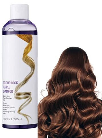 Champú Intensivo de Plata, Cabello Gris y Blanco, Champú Hidratante Plateado, Champú Anti Amarillento Tinte Champú Púrpura Para Cabello Blanqueado & Iluminado