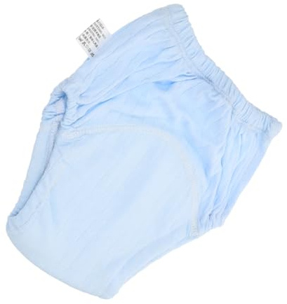 Atmungsaktive Windelhose für Neugeborene, Waschbar, Baumwolle Blau | 1 Stück, für Babys und Neugeborene, Trainingshose, aus Baumwolle, Blau