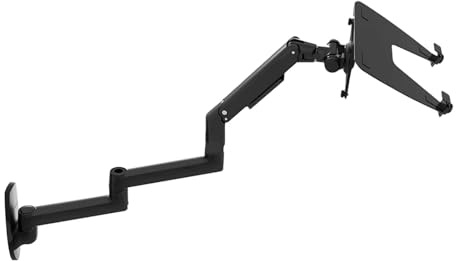 UIHMSWYAL Soporte for Ordenador portátil V63WT/XSJ8013WT, Brazo Extra Largo, Resorte mecánico, Movimiento Completo, 2 en 1, Soporte for Monitor de Ordenador portátil(V63WTB)