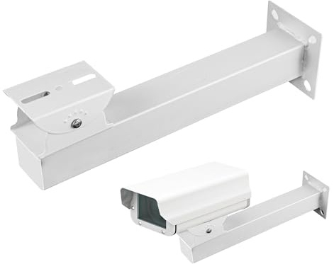 Soporte Camara Vigilancia Montaje Extensible Cámara Seguridad CCTV, 30 cm Soporte Esquinero para CáMara Vigilancia Exterior Montaje Pared Montaje en Adecuado para Sistema de Vigilancia Seguridad