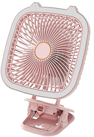 Wdbild Ventilador pequeño con clip de 3 velocidades USB, fuerte y ligero, ultra silencioso, con abrazadera resistente, refrigeración ajustable, multifuncional, USB encendido