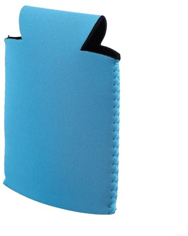 Yhenlovtt Picnics - Funda aislante para latas de cerveza y bebidas con agarre adicional, neopreno térmico maniobrable para camping, aislante, antideslizante, color azul
