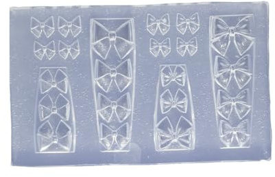1 moule en silicone transparent pour créer des motifs de broderie, des nœuds, des outils de manucure, des bijoux, des accessoires de nail art