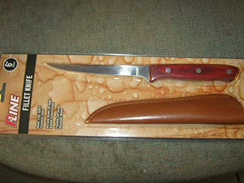 P-Line Coltello per SFILETTARE Il Pesce con Custodia in Pelle (Lama 15,2 cm)