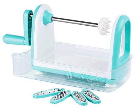 PIAOLING Vegetal Espiral máquina de Cortar Spiralizer Cortador Redondo Mandolina Patata Julienne rallador de Fideos de calabacín Fabricante filetea los Espaguetis de Cocina