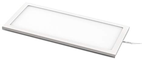 Rolux LED Unterbauleuchte Solo 6 W 24 V DC, Erweiterungs-/Ersatzleuchte ohne Sensor, superflach 5,3 mm, blendfreies warmweiß 3000 K, Aluminiumgehäuse, unsichtbare Montage, kompatibel mit DF-1910 Set