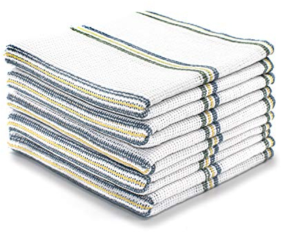 Bronwen Mathews® Dish Cloths Cleaning Hygiene 100% Cotton Antibacterial Absorbent Lint Free Cloths Kitchen Towels Washing Up Dishcloths Tea Towels Set Pack of 10