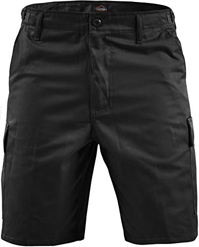 normani Kurze Bermuda Shorts US Army Ranger Feldhose Arbeitshose XS - 7XL Schwarz 3XL