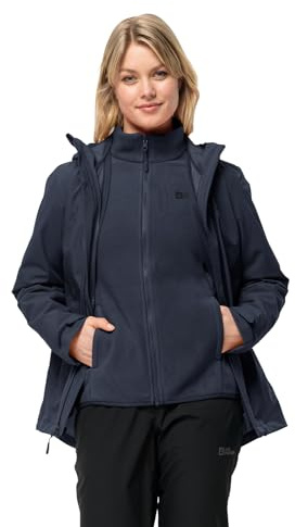 Jack Wolfskin Dam Moonrise 3-i-1 jacka, Night Blue, M