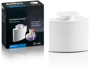 Compatibile con Braun Cartuccia Anticalcare per Ferro da Stiro a Caldaia Serie CareStyle Compact Bianco IS2043