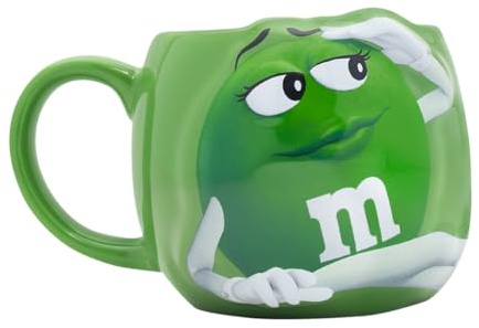 M&M'S COLLECTION Mug M&M'S - Tasse Verte à l'Effigie des Personnages M&M'S - Cadeau Original pour Faire Plaisir ou Remercier