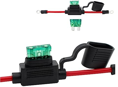 JENKEM Auto-Sicherungshalter, Inline-Sicherungshalter, Steckdose, Mini-Klingentyp, wasserdicht, Auto-Zubehör, Ersatzteile, 12 V, 30 A (Size : 30A)