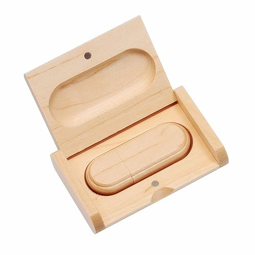 USB2.0 8GB Flash Driver Wood USB Memory Stick Pen Drives with Wooden Box (2.0 8GB)